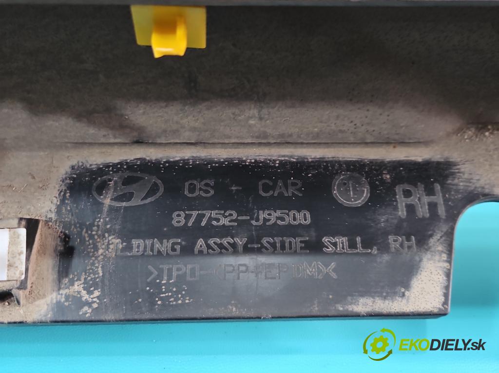 Hyundai Kona I 2017-2023 1.0 120 hp manual 88,3 kW 998 cm3 5- lišta práh: pravé 87752-J9500 (Prahová lišta)