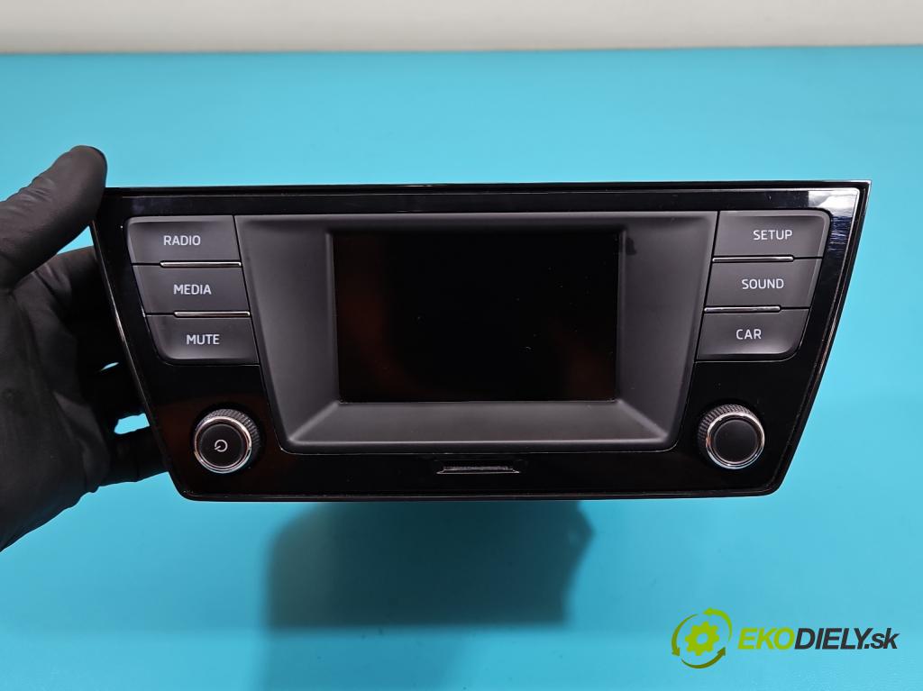Skoda Fabia III 2014- 2021 1.4 tdi 90 HP manual 66 kW 1422 cm3 5- Radio originál 6V0035867D