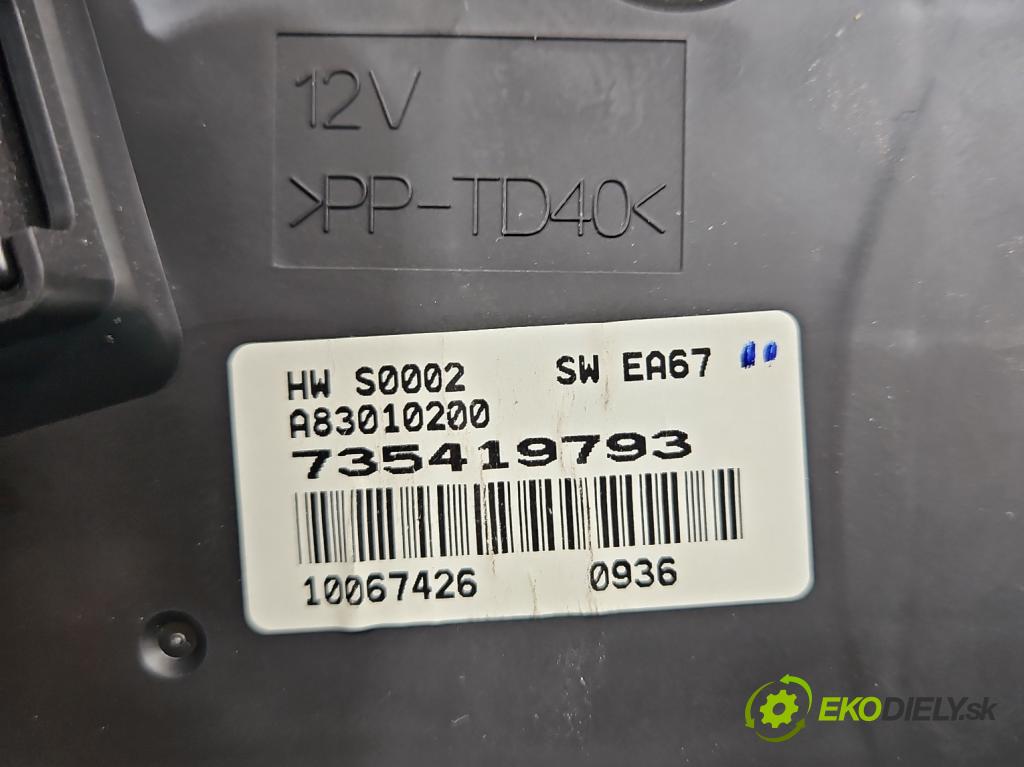 Fiat Punto Grande 1.9 jtd 131 HP manual 96 kW 1910 cm3 3- panel kúrenia 735419793