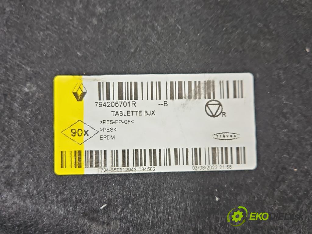 Dacia Sandero III 2020- 1.0 Tce 91 KM manual 67 kW 999 cm3 5- zadná 794205701R (Pláto zadné)