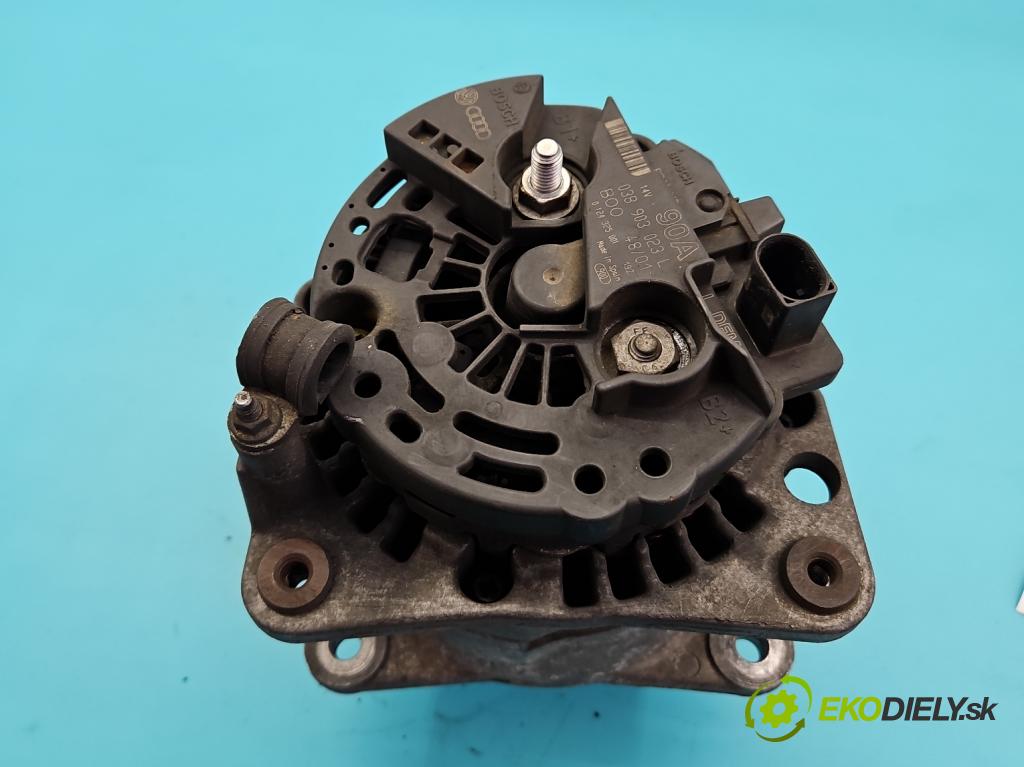 Seat Leon I 1999-2005 1.9 tdi 90 HP manual 66 kW 1896 cm3 5- Alternator 038903023L (Alternátor)