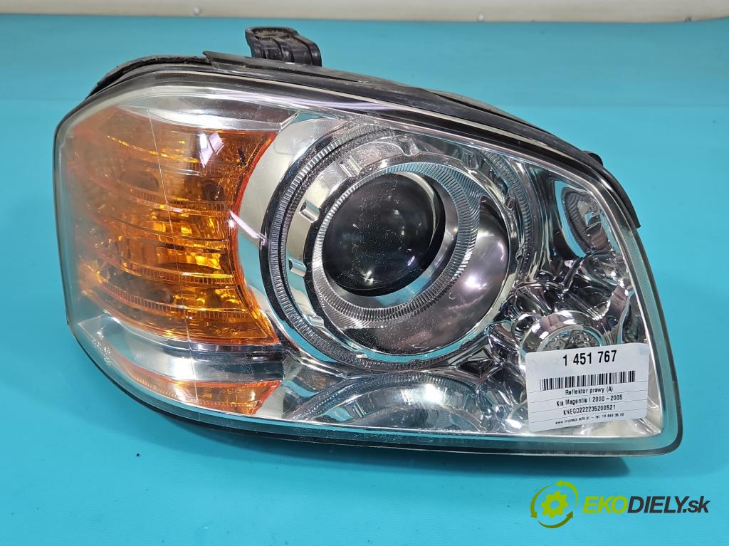 Kia Magentis I 2000-2005 2.0 16V 136 HP manual 100 kW 1997 cm3 4- Reflektor: pravý  (Svetlo predné pravé)