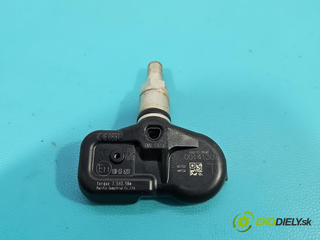 Nissan Juke I 2010-2019 1.2 T 116 HP manual 85 kW 1197 cm3 5- snímač tlak: pneumatika 142101394B (Snímač tlaku v pneumatike)