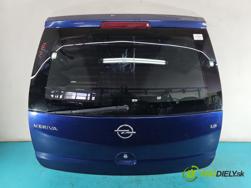 Opel Meriva A 2002-2010 1.6 16V 101 HP manual 74 kW 1598 cm3 5- zadna kufor  (Kapota zadná (kufor))