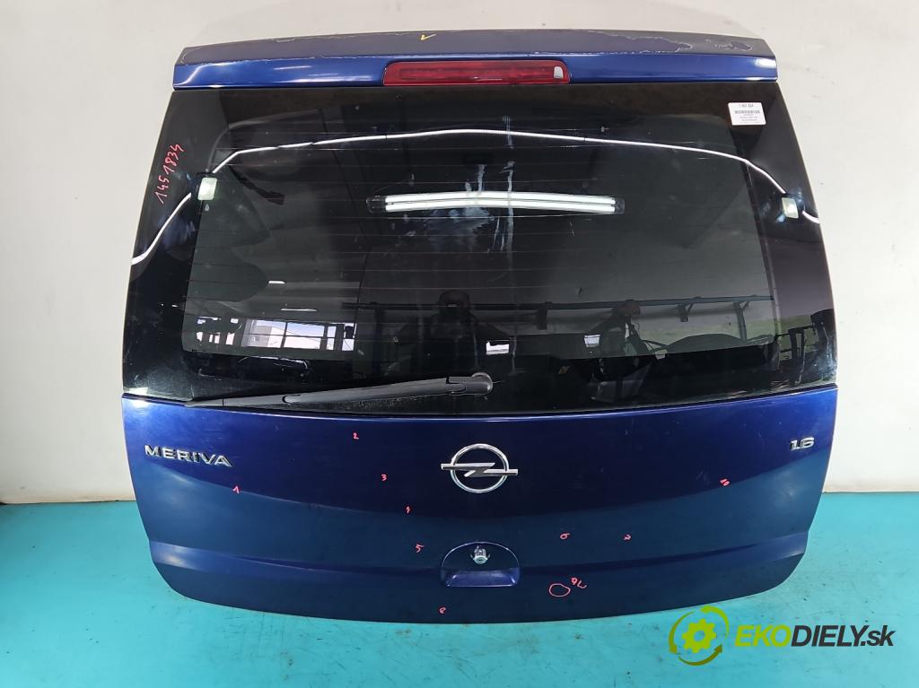 Opel Meriva A 2002-2010 1.6 16V 101 HP manual 74 kW 1598 cm3 5- zadna kufor  (Kapota zadná (kufor))