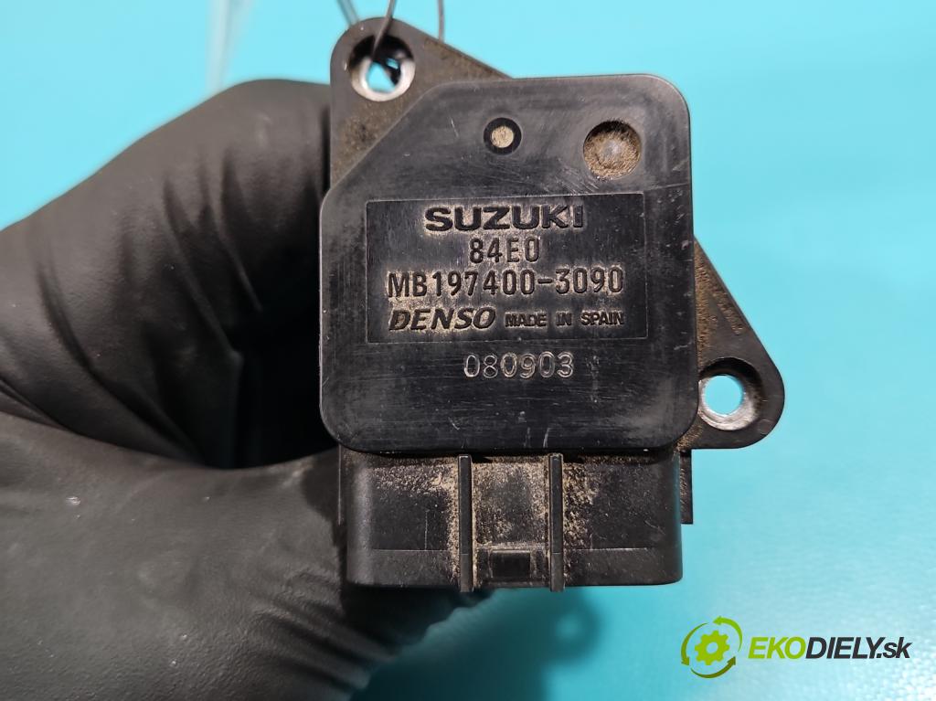 Suzuki Swift Mk6 2005-2010 1.6 16V 125 HP manual 92 kW 1586 cm3 3- průtokoměr: 197400-3090 (Váha vzduchu)