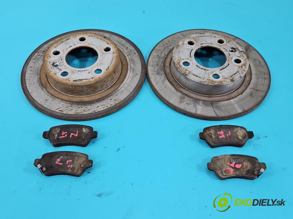 Opel Astra III 2004-2014 1.7 cdti 101 HP manual 74 kW 1686 cm3 5- Štíty: brzdové zadné 