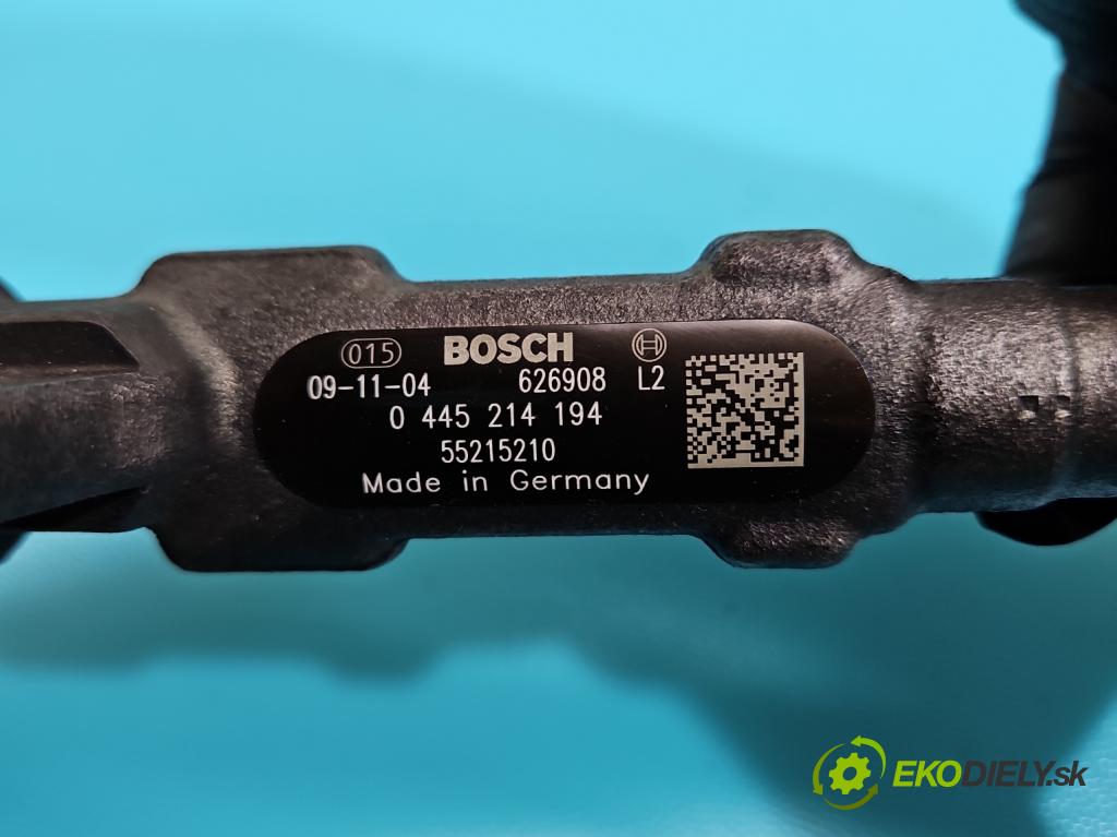 Fiat Doblo I 2001-2010 1,3.0 jtd 75 HP manual 55 kW 1248 cm3 5- lišta vstrekovacia 0445214194 (Vstrekovacia lišta)