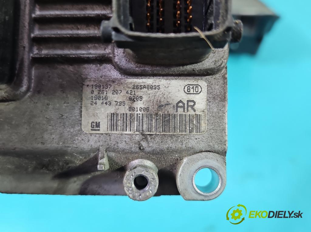 Opel Corsa C 2000-2006 1.0 12V 58 HP manual 43 kW 973 cm3 3- riadiaca jednotka motora 24443795