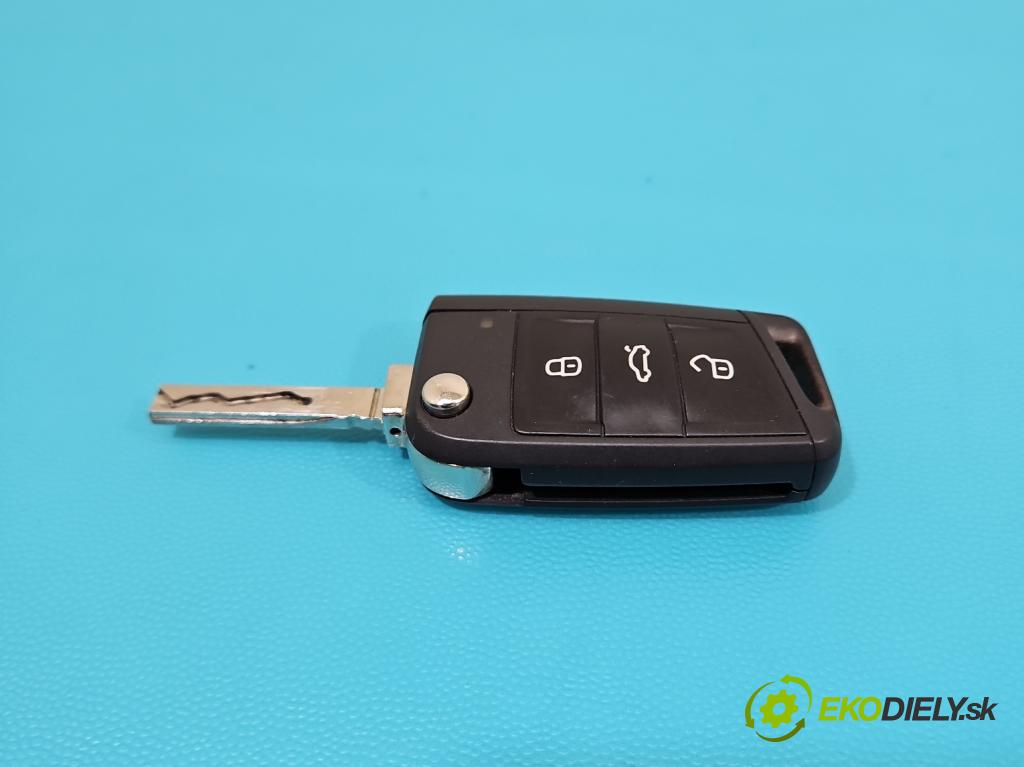 Skoda Fabia III 2014- 2021 1.4 tdi 90 HP manual 66 kW 1422 cm3 5- rukoväť predné ľavé mimo: 5N0837885H (Kľučka dverí vonkajšia predná ľavá)