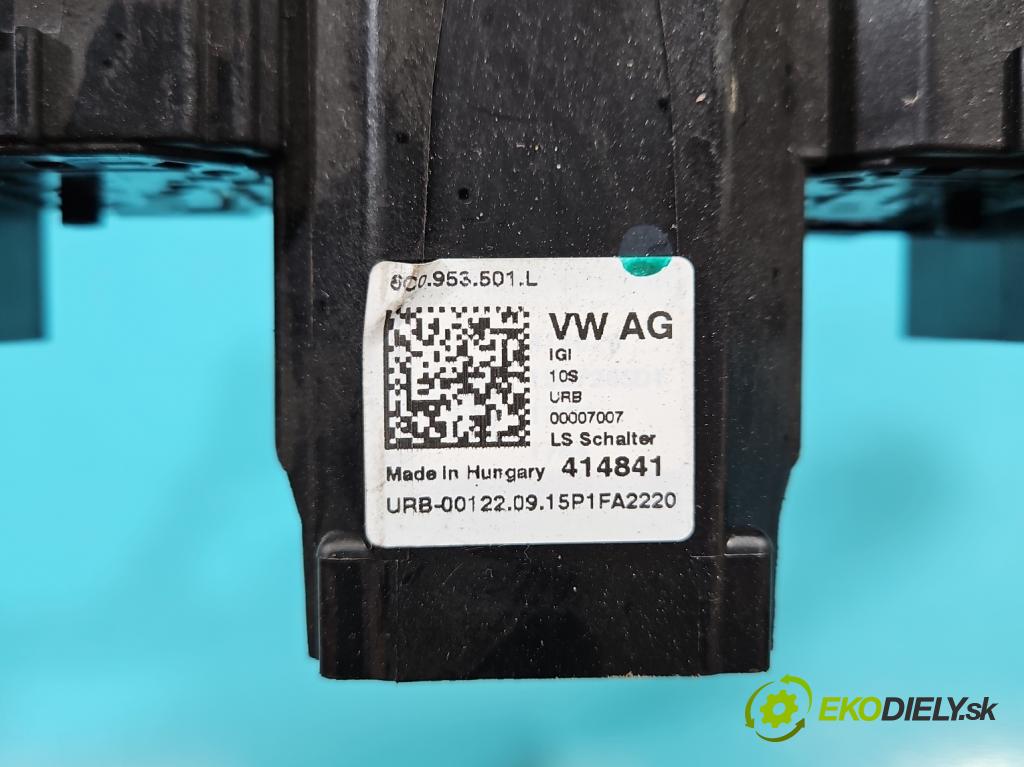 Skoda Fabia III 2014- 2021 1.4 tdi 90 HP manual 66 kW 1422 cm3 5- prepínač komplex: 6C0953513G (Prepínacie páčky pod volantom)
