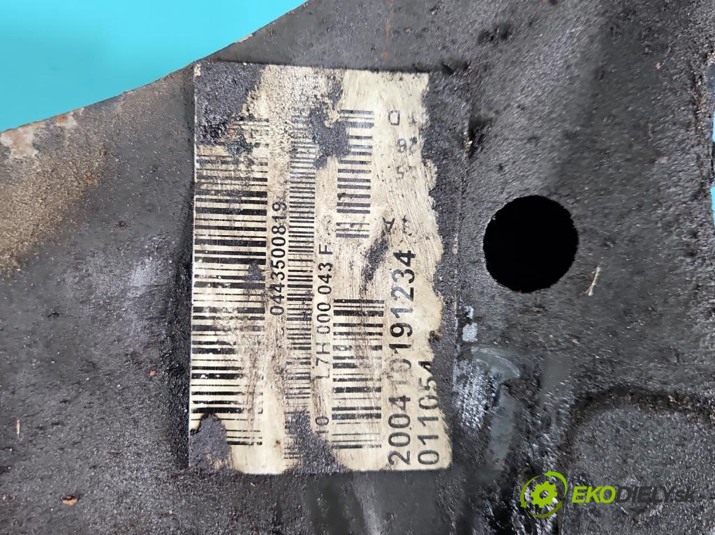 Vw Transporter T5 2003-2015 1.9 tdi 105 hp manual 77 kW 1896 cm3 5- stěna přední L7H000043F (Výztuhy přední)