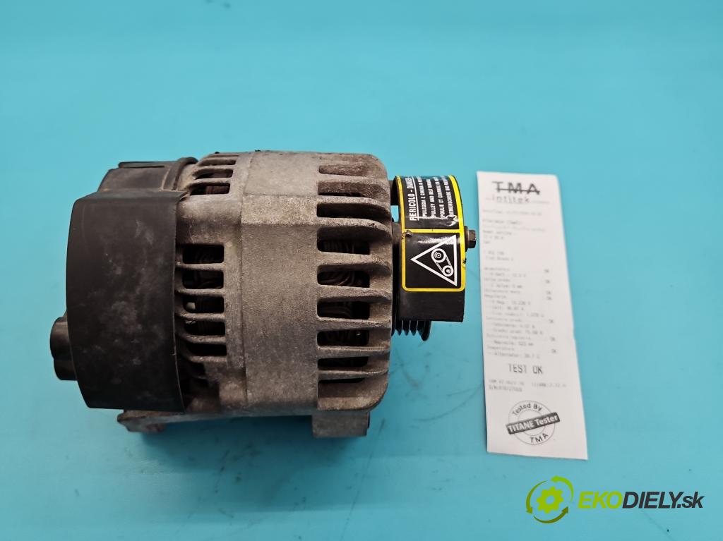 Fiat Bravo I 1995-2001 1.2 16V 82 HP manual 60 kW 1242 cm3 3- Alternator  (Alternátor)