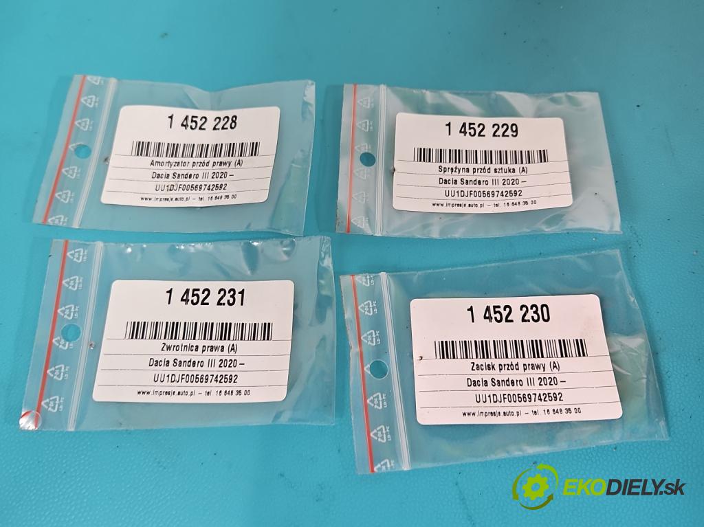 Dacia Sandero III 2020- 1.0 Tce 91KM manual 67 kW 999 cm3 5- náboj pravé  (Náboje)