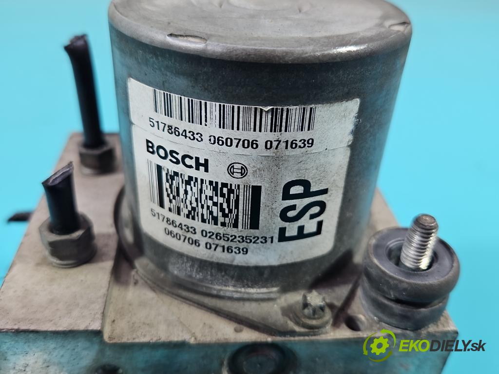 Fiat Punto Grande 1.9 jtd 131 HP manual 96 kW 1910 cm3 3- čerpadlo abs 51786433 (Pumpa ABS)