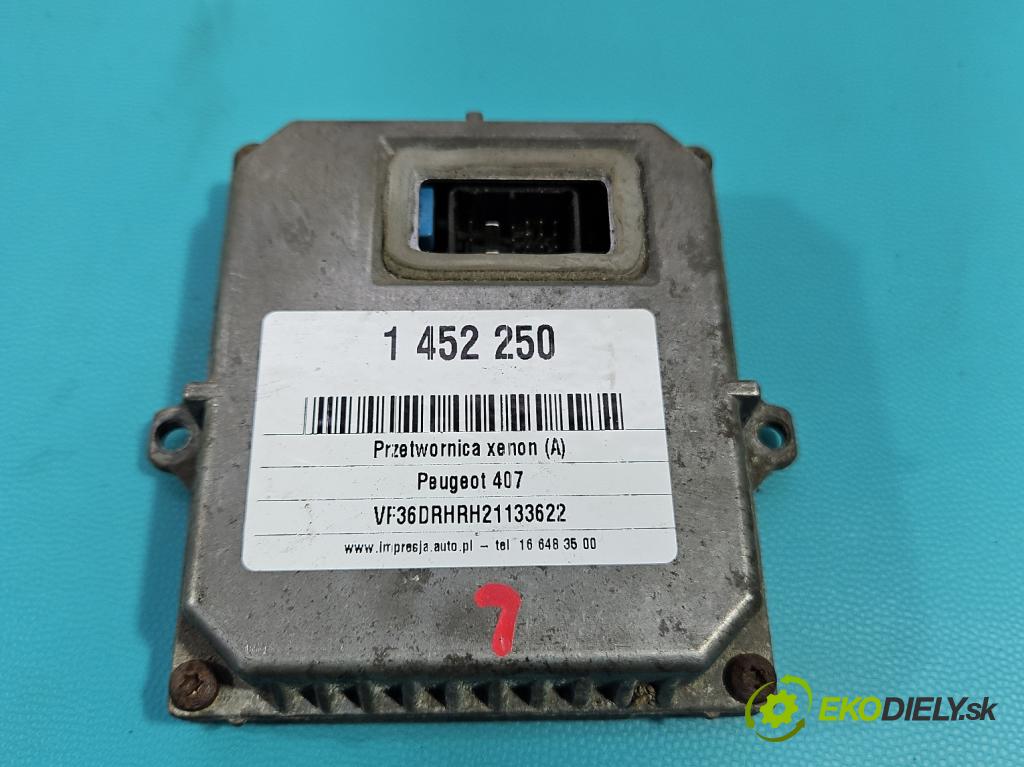 Peugeot 407 2.0 hdi 136 HP manual 100 kW 1997 cm3 4- střídač: xenon 1307329095 (Riadiaca jednotka xenónu)
