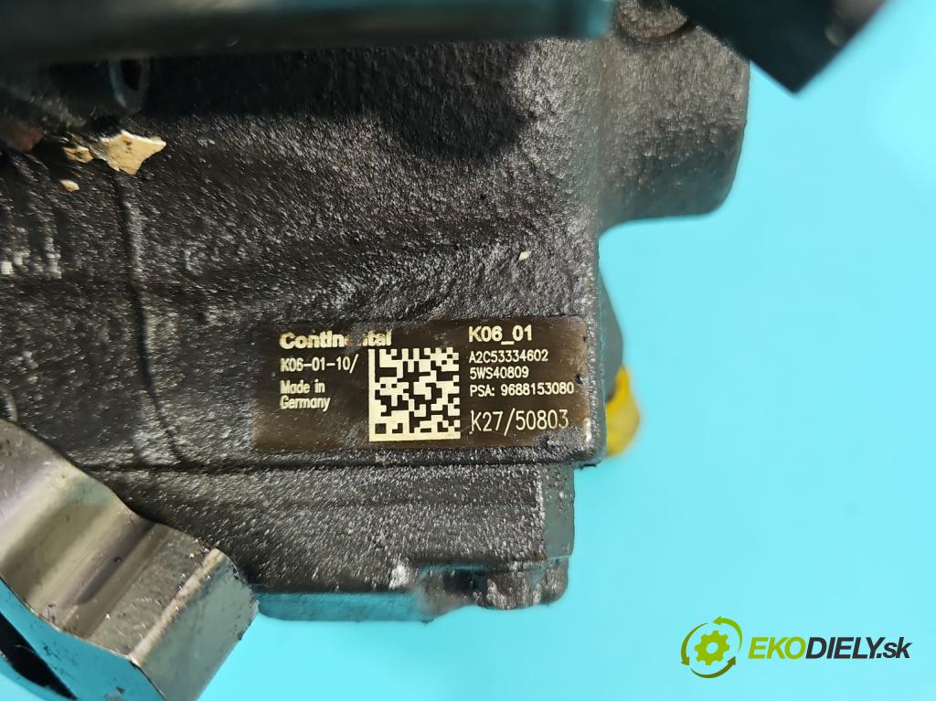 Peugeot 407 2.0 hdi 136 HP manual 100 kW 1997 cm3 4- čerpadlo vstrekovacia 9688153080 (Vstrekovacie čerpadlo)