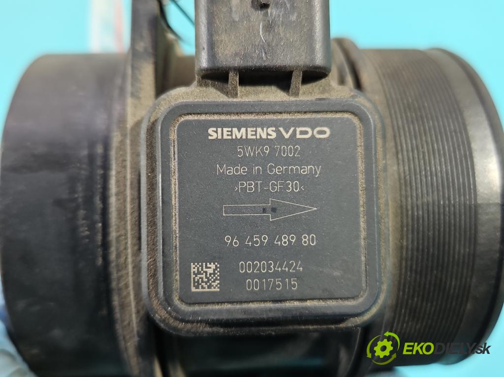 Peugeot 407 2.0 hdi 136 HP manual 100 kW 1997 cm3 4- průtokoměr: 5WK97002 (Váha vzduchu)