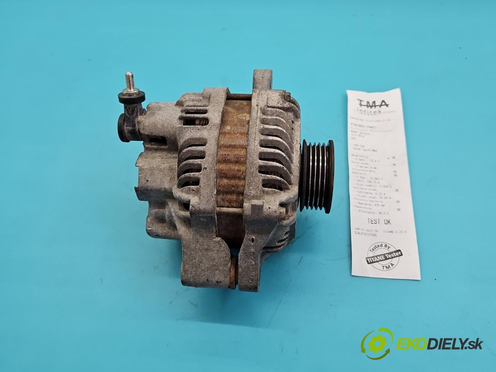 Suzuki Swift Mk6 2005-2010 1.6 16V 125 HP manual 92 kW 1586 cm3 3- Alternator 31400-65J10 (Alternátor)