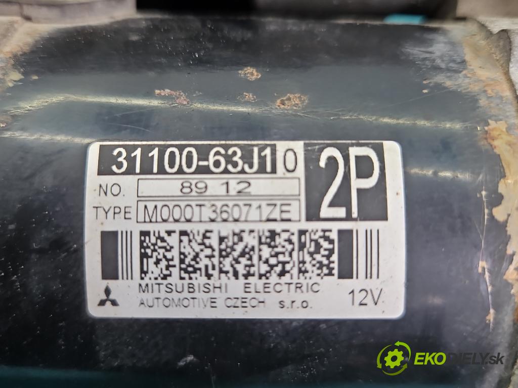 Suzuki Swift Mk6 2005-2010 1.6 16V 125 HP manual 92 kW 1586 cm3 3- štartér 31100-63J10 (Štartér)