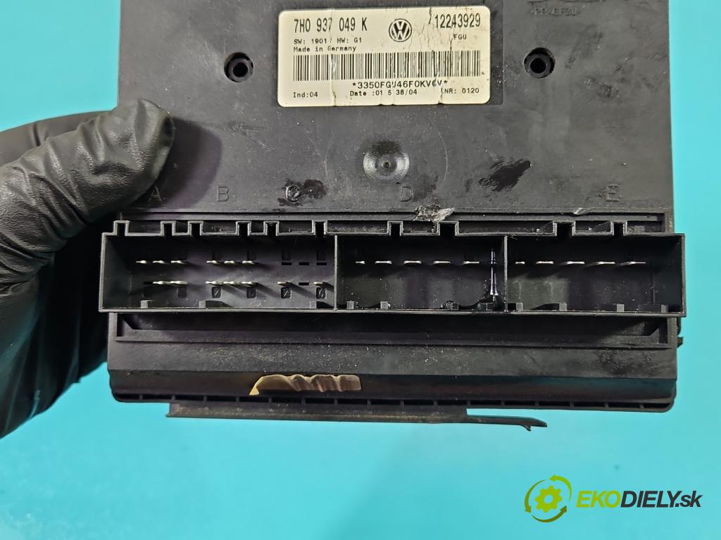 Vw Transporter T5 2003-2015 1.9 tdi 105 HP manual 77 kW 1896 cm3 5- riadiaca jednotka komfortu 7H0937049K