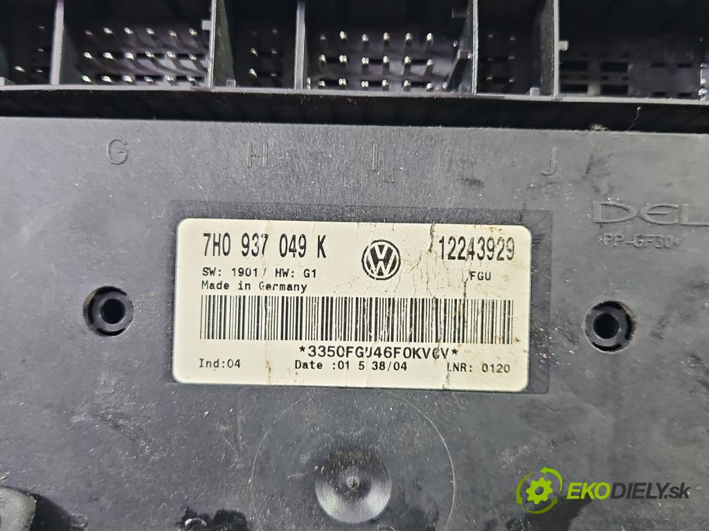Vw Transporter T5 2003-2015 1.9 tdi 105 HP manual 77 kW 1896 cm3 5- riadiaca jednotka komfortu 7H0937049K