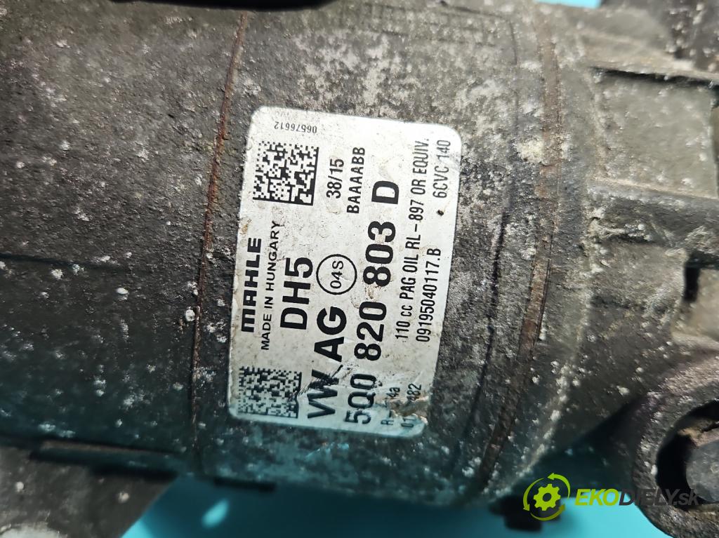 Skoda Fabia III 2014- 2021 1.4 tdi 90 hp manual 66 kW 1422 cm3 5- Kompresor: klíma 5Q0820803D (Kompresory)