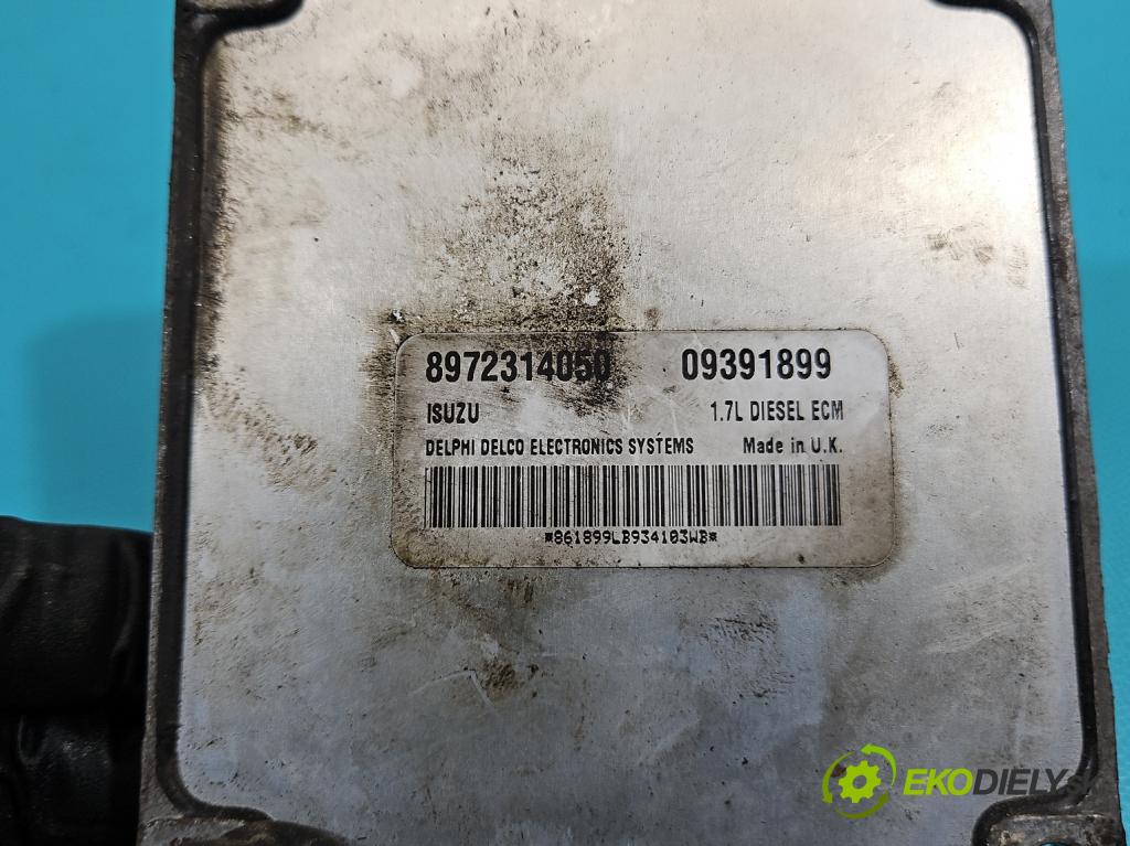 Opel Astra II 1998-2009 1.7 dti 75 HP manual 55 kW 1686 cm3 5- riadiaca jednotka motora 8972314050