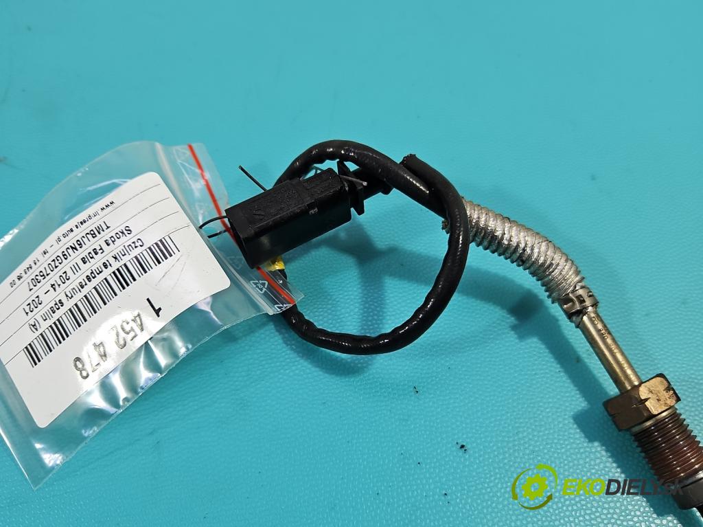 Skoda Fabia III 2014- 2021 1.4 tdi 90 HP manual 66 kW 1422 cm3 5- snímač teploty: výfukové 04L906088 (Snímač)