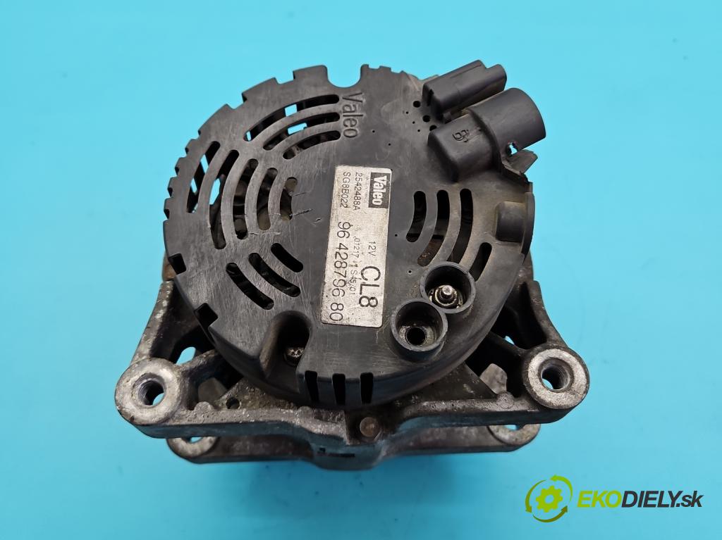 Peugeot 307 1.6 16V 109 HP manual 80 kW 1587 cm3 5- Alternator 9642879680 (Alternátor)