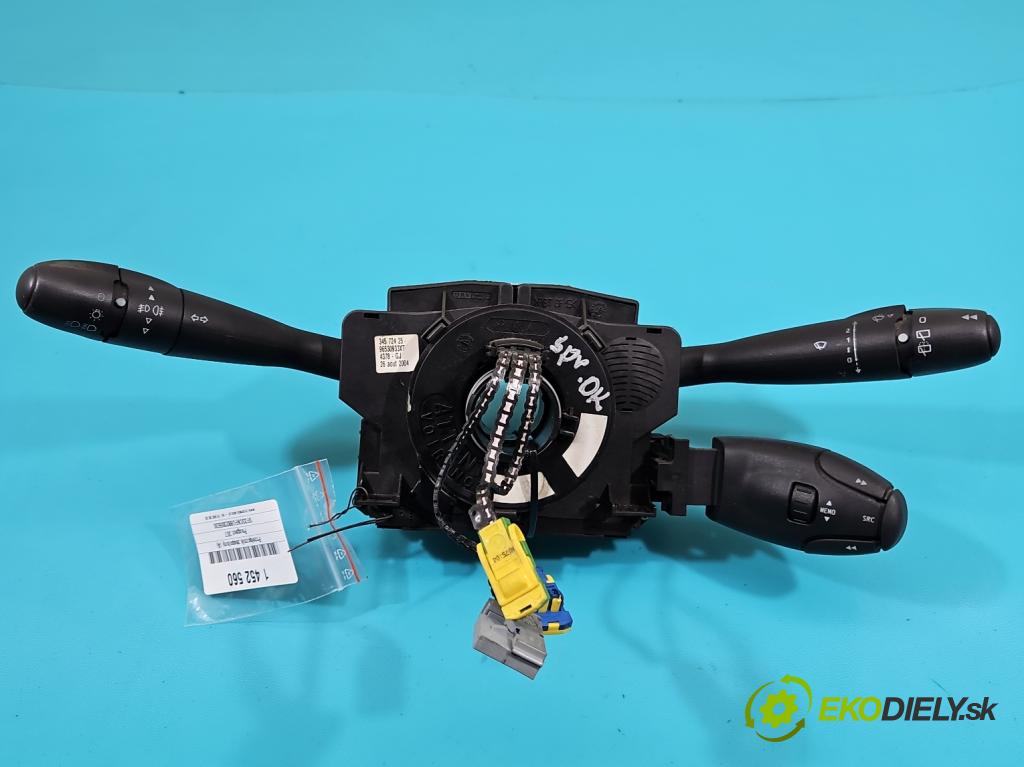 Peugeot 307 1.6 16V 109 HP manual 80 kW 1587 cm3 5- prepínač komplex: 96530933XT (Prepínacie páčky pod volantom)