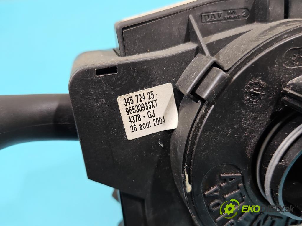 Peugeot 307 1.6 16V 109 HP manual 80 kW 1587 cm3 5- prepínač komplex: 96530933XT (Prepínacie páčky pod volantom)