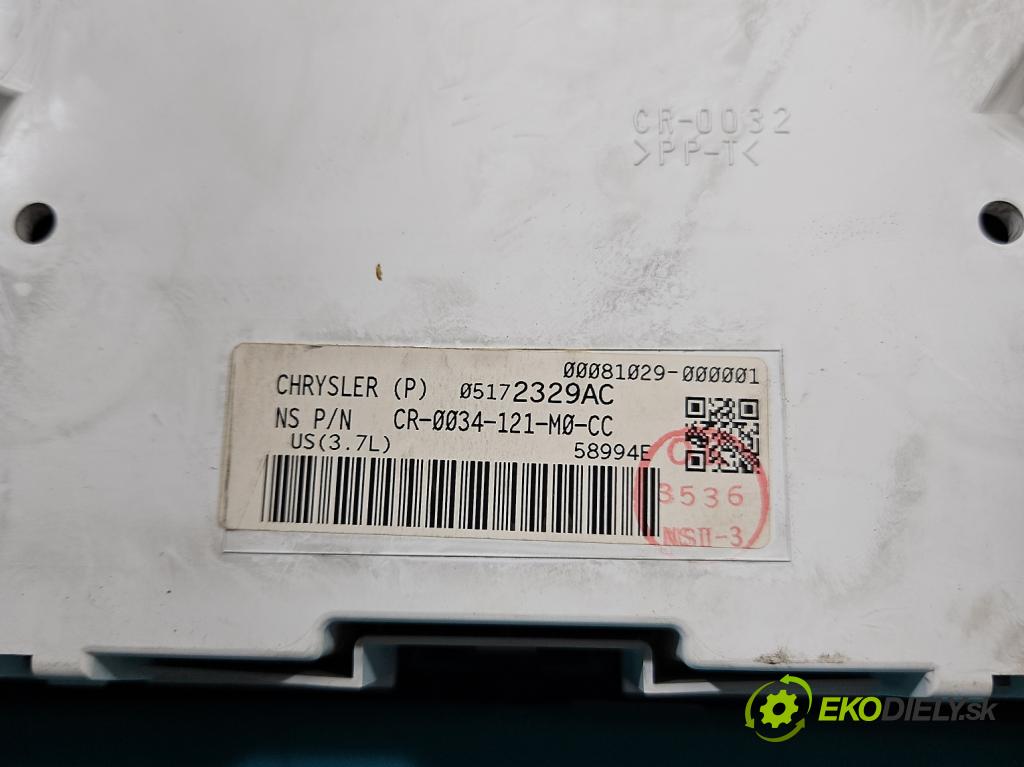 Jeep Grand cherokee WK 2004-2010 3.7 V6 211KM automatic 155 kW 3701 cm3 5- Přístrojová deska 05172329AC (Přístrojové desky, displeje)