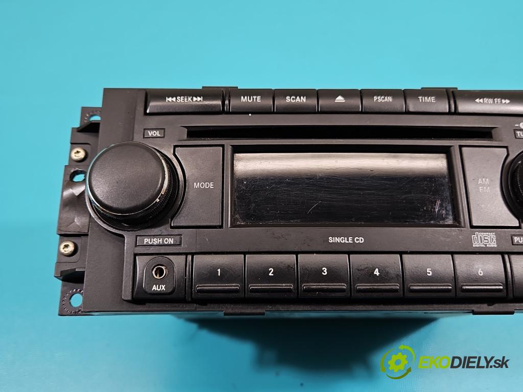 Jeep Grand cherokee WK 2004-2010 3.7 V6 211KM automatic 155 kW 3701 cm3 5- Radio originál P05064171A