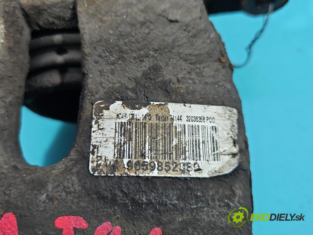 Citroen C2 1.4 hdi 68 HP manual 50 kW 1398 cm3 3- brzdič predné ľavý 9659852380 (Kľučka dverí ostatné)