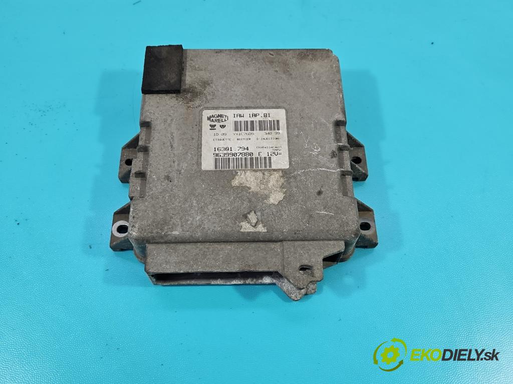 Peugeot 206 1.4 8V 75 HP manual 55 kW 1360 cm3 5- riadiaca jednotka motora 9639907880