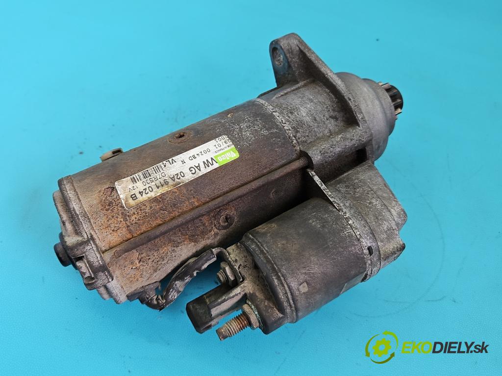 Vw Golf IV 1997-2003 1.9 tdi 90 HP manual 66 kW 1896 cm3 3- štartér 02A911024B (Štartér)