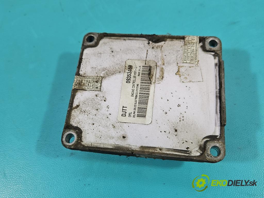 Opel Corsa C 2000-2006 1.4 16V 90 HP manual 66 kW 1389 cm3 3- riadiaca jednotka motora 09353469
