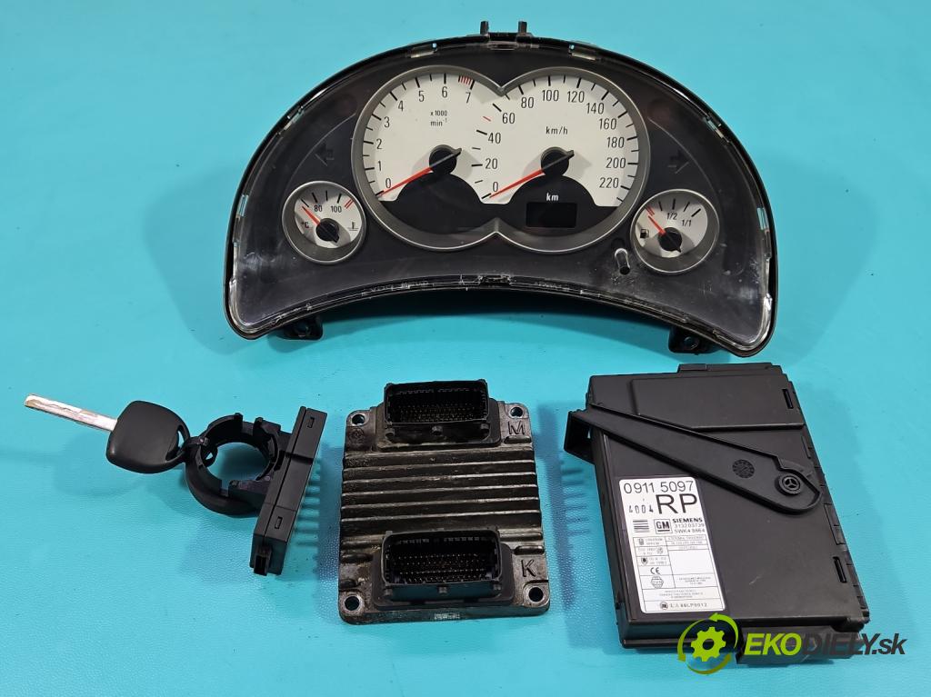 Opel Corsa C 2000-2006 1.4 16V 90 HP manual 66 kW 1389 cm3 3- riadiaca jednotka motora 09353469