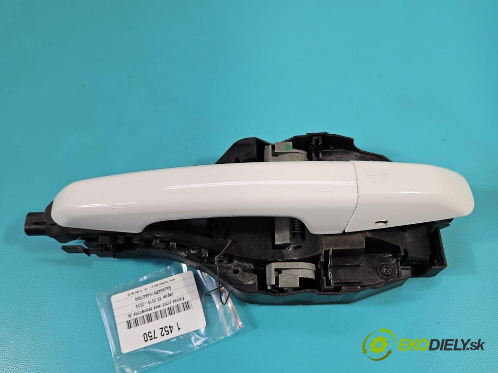 Jaguar XE 2015-2024 2.0d 179KM automatic 132 kW 1999 cm3 4- rukoväť predné ľavé mimo: BJ32-224N03 (Kľučka dverí vonkajšia predná ľavá)