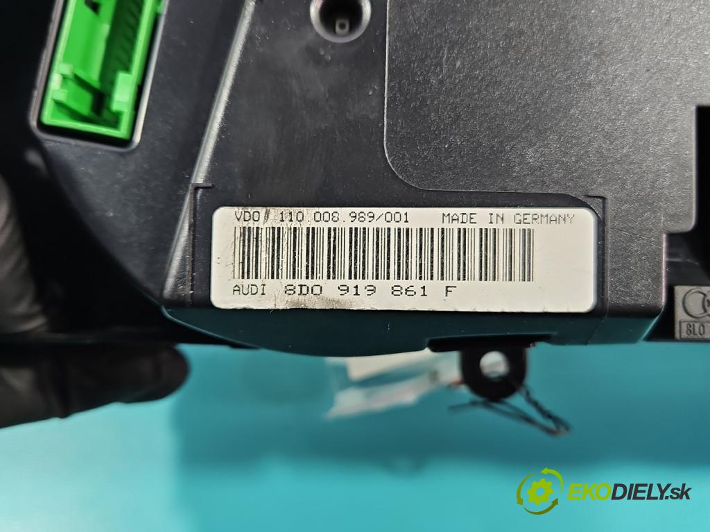 Audi A4 B5 1994-2001 1.9 tdi 110 HP manual 81 kW 1896 cm3 4- prístrojovka/ budíky 110008989/001 (Prístrojová doska)