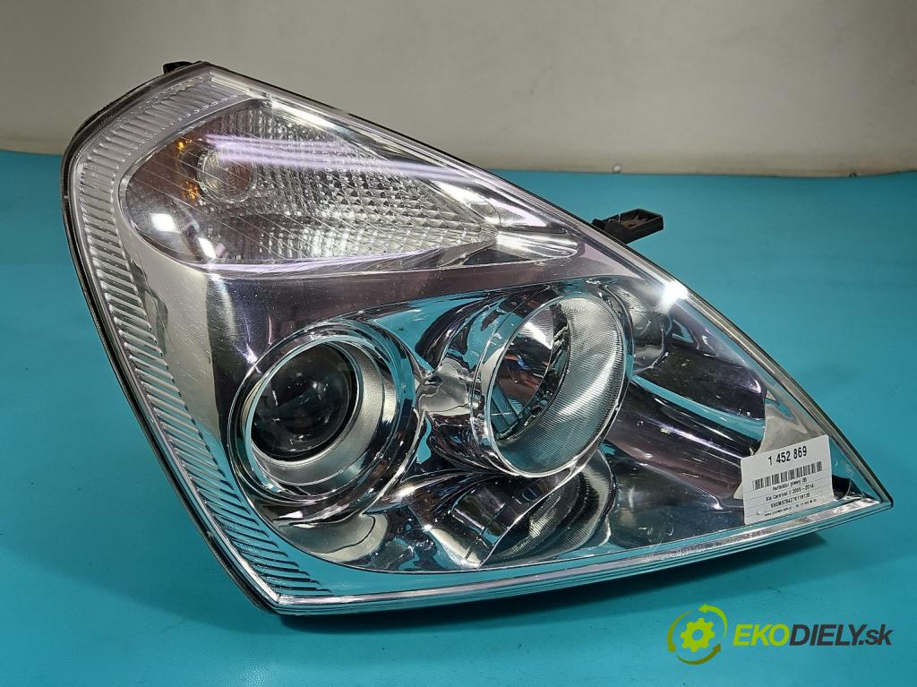 Kia Carnival II 2005-2014 2.9 CRDi 185 HP manual 136 kW 2902 cm3 5- Reflektor: pravý  (Svetlo predné pravé)