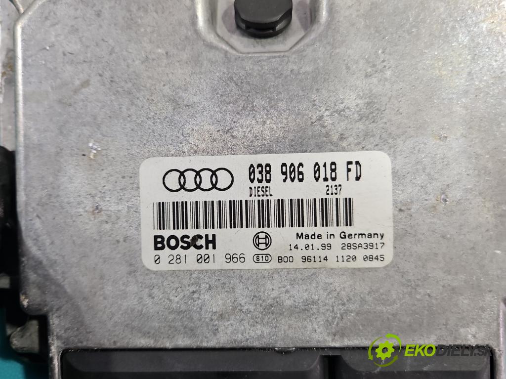 Audi A4 B5 1994-2001 1.9 tdi 110 HP manual 81 kW 1896 cm3 4- riadiaca jednotka motora 038906018FD