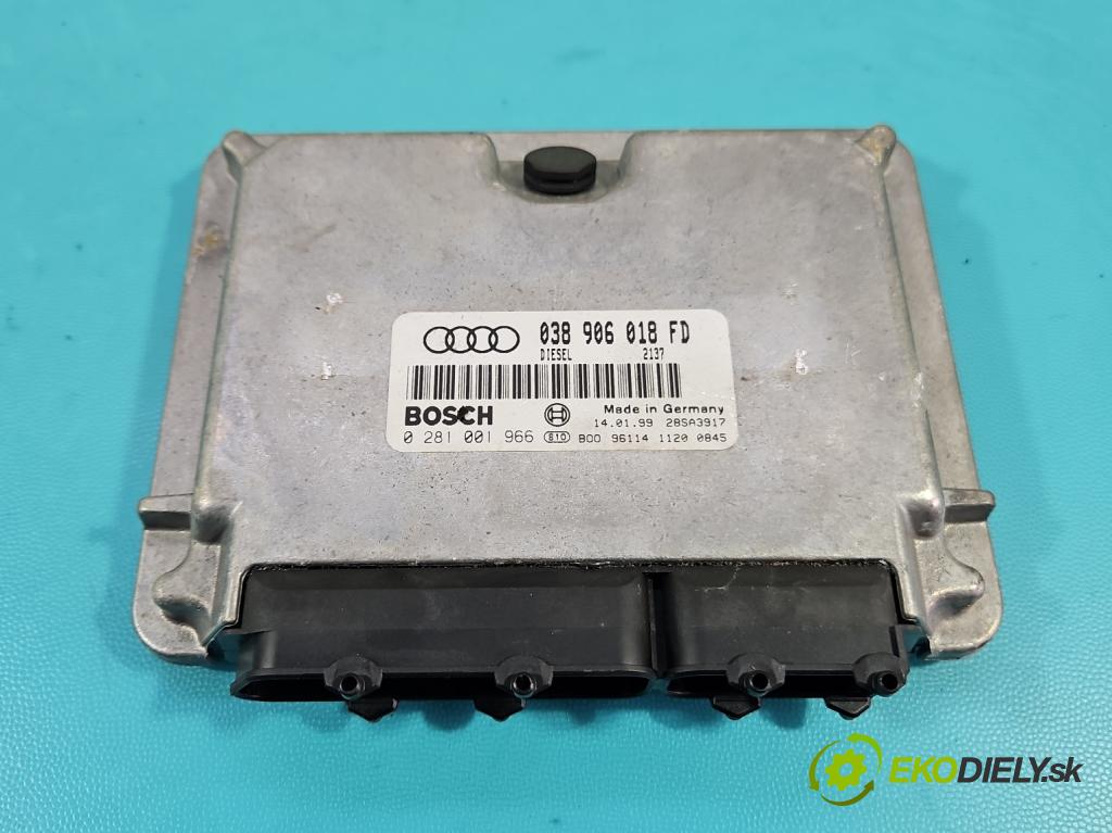 Audi A4 B5 1994-2001 1.9 tdi 110 HP manual 81 kW 1896 cm3 4- riadiaca jednotka motora 038906018FD