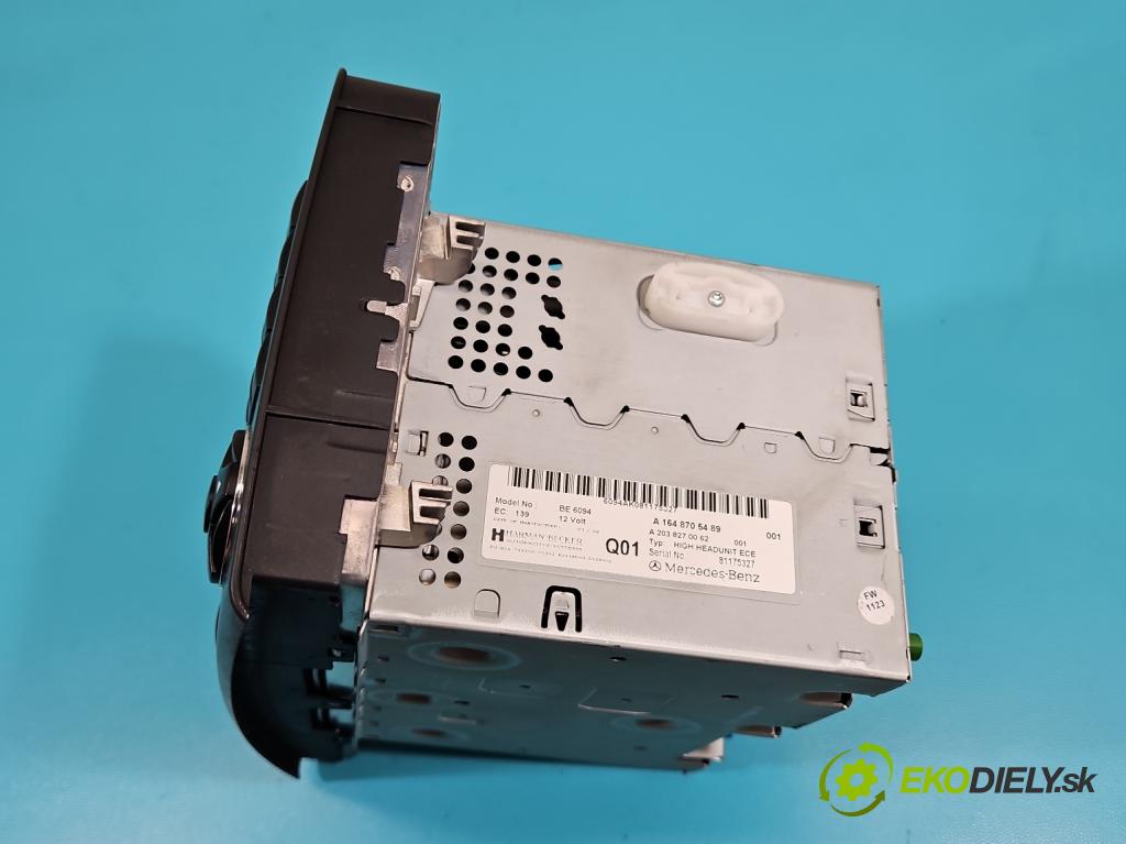 Mercedes ML W164 2005-2011 3.0 cdi (642940) 224hp automatic 165 kW 2987 cm3 5- Radio originál A1648705489