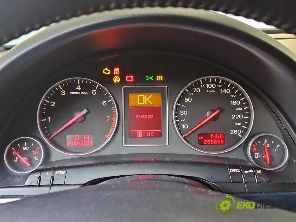 Audi A4 B6 2000-2004 2.0 20V (ALT) 131 HP automatic 96 kW 1984 cm3 4- prístrojovka/ budíky 0263626021 (Prístrojová doska)
