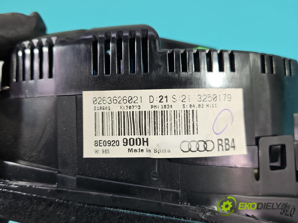 Audi A4 B6 2000-2004 2.0 20V (ALT) 131 HP automatic 96 kW 1984 cm3 4- prístrojovka/ budíky 0263626021 (Prístrojová doska)