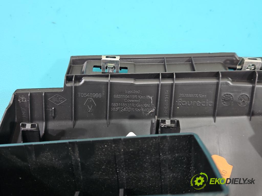 Dacia Sandero III 2020- 1.0 Tce 91 KM manual 67 kW 999 cm3 5- Mřížka: kúrenia stredová 683101161R (Mriežka kúrenia (fukár))