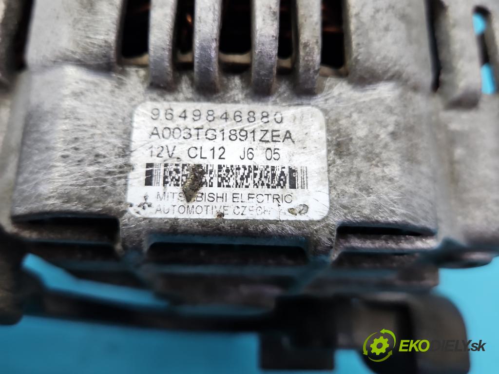 Citroen C4 Grand picasso I 2006-2013 1,8.0 16V 125 hp manual 92 kW 1749 cm3 5- Alternator 9649846880 (Alternátory)