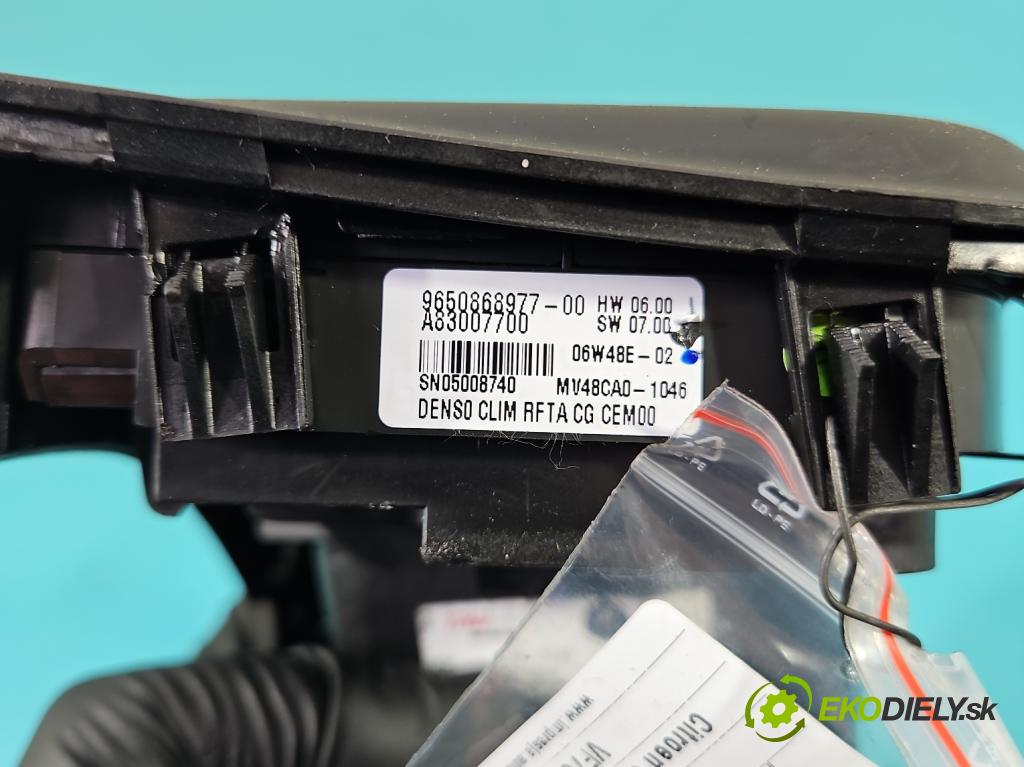 Citroen C4 Grand picasso I 2006-2013 1,8.0 16V 125 HP manual 92 kW 1749 cm3 5- panel kúrenia 9650868977-00
